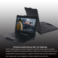 Ordinateur portable industriel robuste Chicheng résistant à l'usure, compatible IA, IP65, GPS, avec 48 Go de RAM, disque dur de 8 To, résistance aux éclaboussures d'eau, en stock