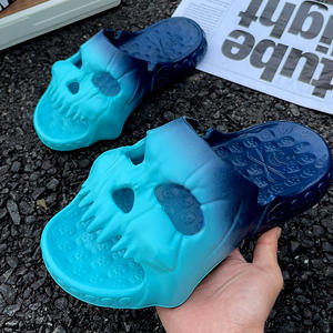Designer Halloween Zomer Mode Trend Strand Heren Tuin Schoenen Slip On Eva Sandalen Skull Slippers Mannen 2024 - Product Image 1