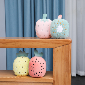 Cute Fruit Crinkle Paper <strong>Catnip</strong> Cat Chew Stuffed Eco-friendly Customizable Plush Toy Set Factory Price Pet Squeak Toys - Product Image 2