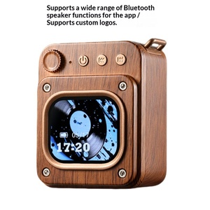 Altavoz de Escritorio Moderno Mini Retro con Acabado de Madera, Control por Aplicación, Función de Ruido Blanco y Subwoofer con Pantalla - Product Image 5