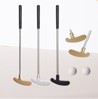 Mini-putter de golf en acier inoxydable avec logo personnalisé pour cadeaux promotionnels d'entreprise
