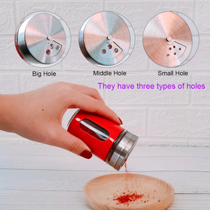 Chai gia vị thủy tinh tròn 3oz 100ml, lọ đựng gia vị thủy tinh với dụng cụ rắc muối bằng thép không gỉ và nắp bằng thép không gỉ - Product Image 6