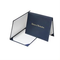 Protège-diplôme de marque JK 8,5 x 11 pouces, porte-certificats pour diplômes format lettre, couverture de menu rembourrée – Forme de dossier noir