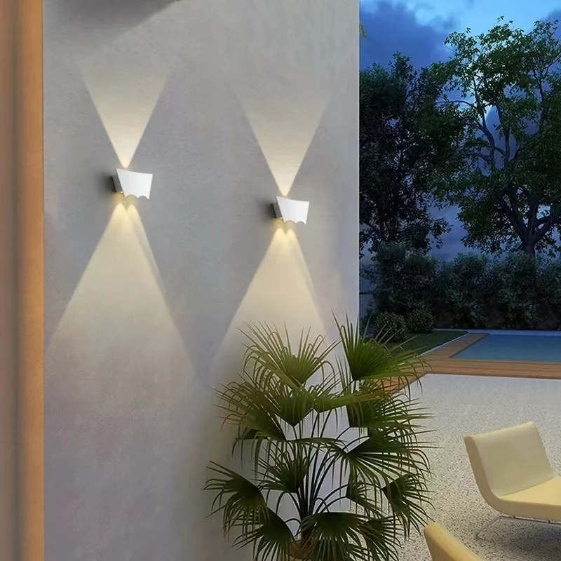 Modern LED Wall Lamp Outdoor Waterproof Light Fixture for Garden 3W
