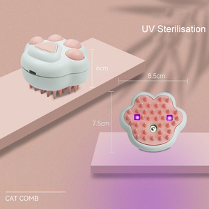 Autolimpieza 3 en 1 silicona perro mascota pelo spray cepillo limpiador animal mascotas spray cepillo vapor gato aseo cepillo - Product Image 5