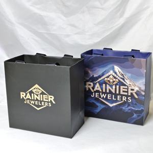 Sac en papier kraft de haute qualité personnalisé avec poignée en coton, sac cadeau en papier brun pour bougies, avec logo personnalisé - Product Image 2