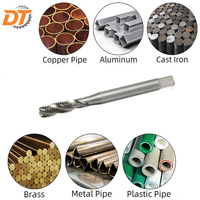 DT M8*1.25 HSS M2 Tap Ulir Spiral Tanpa Lapisan M8 X 1.25 H2 Tap Ulir Mesin Metrik