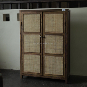 Meubles de chambre à coucher en bois massif de luxe modernes sur mesure, <span class=keywords><strong>prix</strong></span> d'usine, armoire de rangement, placards en bois pour villa - Product Image 1