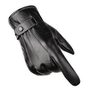 Guanti Termici Antivento da Uomo, Caldi per l'Inverno, Antiscivolo, in Pelle PU per Ciclismo - Product Image 2