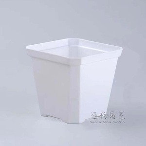 Nursery Pots Plastic <b>Square</b> Pot With Drainage Holes For Succulent Planting Indoor Outdoor Use - Product Image 4