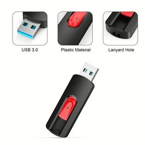 Nueva Memoria USB 3.0 de Alta Velocidad con Carcasa de Plástico de 64 GB para la Oficina, Copia de Seguridad de Documentos Grandes y Tareas de Transferencia de Archivos - Product Image 4