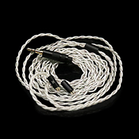 Casque d'écoute original IEM 2Pin0.78 HIFI Monitor avec pilote de diaphragme au béryllium de 10MM 7N OCC fil détachable plaqué argent