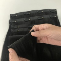Nouvelle conception 2025 – Extensions de cheveux invisibles à clipser, grammage lourd 200g, plus discrètes et utilisables sur la partie de la ligne de cheveux.