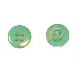 Green Resin Shirt <b>Buttons</b> 4 Hole Round Flatback Beaded Sewing <b>Buttons</b> for Shirts Sweaters Garment Accessories - Product Image 1
