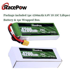 Batería RacePow 9.9V 3s 4200mAh 35C, Batería Lifepo4 de 4200mAh para Avión RC, Helicóptero, Barco RC, Dron, FPV con XT60 - Product Image 6