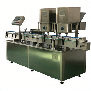 Machine de remplissage et de bouchage de bouteilles en verre pour <span class=keywords><strong>1000</strong></span> bouteilles par heure, avec <span class=keywords><strong>seringue</strong></span> en verre de 330 <span class=keywords><strong>ml</strong></span> pour poudre - Product Image 1