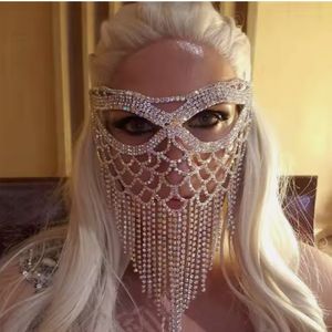Nouvelle Mode <span class=keywords><strong>Strass</strong></span> Plein De Diamant Masque <span class=keywords><strong>Visage</strong></span> Danse Du Ventre Diamant Gland Masque <span class=keywords><strong>Visage</strong></span> Bijoux - Product Image 1