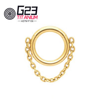 Anneau de Septum en titane 16G, anneau de nez, anneau de Cartilage, clou, boucles d'oreilles, Piercing, bijoux, ASTM F136