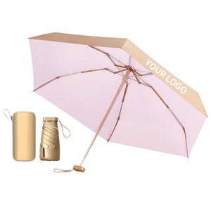 Popular Reseller Products Mini <b>Umbrella</b> 5 Fold Pocket Tiny Mini Portable Cute <b>Umbrellas</b> with Macaron Color - Product Image 5