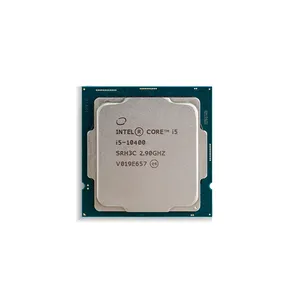 英特尔酷睿i5-10400f i5-10400计算机CPU处理器12m高速缓存，4.30 GHz 65w台式cpu pc处理器i5-10400f i5-10400