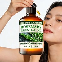 Minyak Esensial Biji Rosemary Organik 100% Murni Cold Pressed untuk Pertumbuhan Rambut dan Pijat dengan Aroma Manis