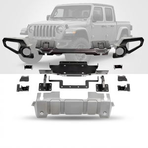 ApexRide Ventes chaudes Pare-chocs avant RR noir avec revêtement en poudre pour <span class=keywords><strong>Jeep</strong></span> Gladiator JT, accessoires auto tout-terrain 4x4 - Product Image 1