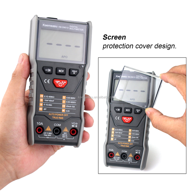 OEM ODM Anti-Burn Multitester DC/AC NCV Measure Square-wave Output True-rms Auto Range Digital Multimeters