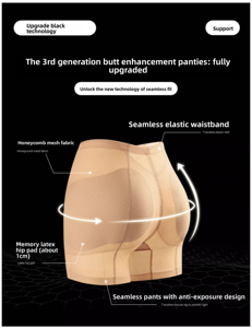 Culottes gainantes de style quotidien en nylon, soie et élasthanne, contrô<span class=keywords><strong>le</strong></span> ferme, été, rehaussement des hanches, respirantes, élastiques, élasthanne, 3XL - Product Image 2