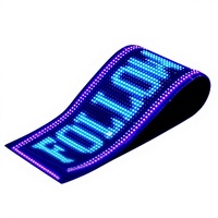 Écran LED flexible pour voiture, lumière ambiante verte, étanche IP65, utilisation en extérieur, angle de vision de 160°, 1080P, 2500cd