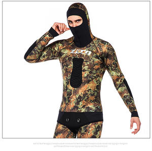 Traje de Buceo Profesional de Neopreno Elástico de 2 mm de Dos Piezas para Caza Submarina - Product Image 3