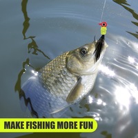 Neue 0,85g 1,75g 3,5g 3D-Augen Crappie Jigs Federhaken Fliegenmetallhaken Schwimmender Kunstköder Harter Köder Salzwasser-Angelköder