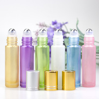 Flacons roll-on personnalisés de 10 ml pour huiles essentielles, collier unique en pierre précieuse argentée avec bouchon roll-on, accessoire de soin personnel