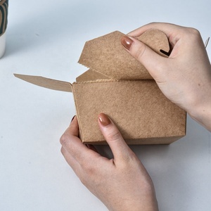 食品包装箱使い捨てクラフト紙箱卸売 - Product Image 2