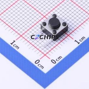 TSD007A04326A03 Tactile Switch Bent Lead Through Hole,6x6mm Switch Round Button 2.6N Right Angle Insert 6mm - Product Image 1