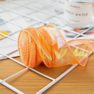 Nastro in Organza Iridescente Scintillante da 4 cm, Bestseller per Confezioni Regalo di Lusso e Decorazioni per Feste, 10 Iarde/Rotolo - Product Image 3