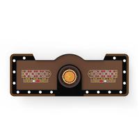 YH 114 Zoll Hochwertiger Casino-Glücksspieltisch Massivholz 2-in-1 Roulette-Tische Luxuriöser Roulette-Tisch zum Verkauf