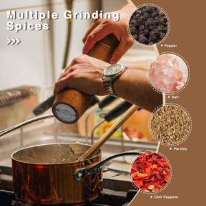 Juego de Molinillos de Especias y Hierbas de Madera de Lujo para Cocina, Ecológicos, Aptos para Lavavajillas, Horno y Microondas, Venta al por Mayor - Product Image 4