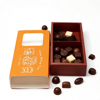 Boîte à tiroirs recyclée de qualité alimentaire, emballage en papier écologique pour chocolat, collations domestiques, logo personnalisé, paquet cadeau de friandises sucrées