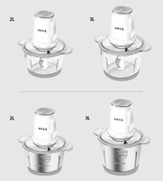 Mini hachoir électrique multifonction 3L 400W, lame à hacher, moulin à viande, robot culinaire pour bébé, moteur en cuivre pur, portable