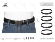Cintura da uomo in vera pelle 4,0 cm con fibbia automatica 125 cm casual resistente - Product Image 1