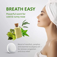 Personnalisation OEM Huiles essentielles naturelles de camphre, de menthe et d'eucalyptus, diffuseurs de vapeur de douche créatifs d'aromathérapie, Mentho Lyptus