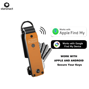 Gantungan kunci ramping dengan Apple Findmy perangkat Android antihilang gantungan kunci pintar gantungan kunci logam kustom - Product Image 1
