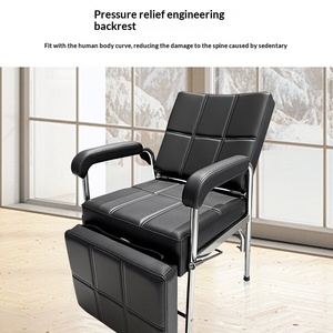 Chaise d'attente métallique moderne et minimaliste, nouveau style transfrontalier, réglable multi-angles, imperméable, résistante à l'huile et à l'usure - Product Image 3