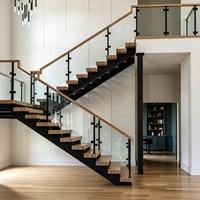 Système de balustrade en verre sans cadre en acier inoxydable moderne sur mesure, garde-corps en verre pour la décoration de maisons résidentielles