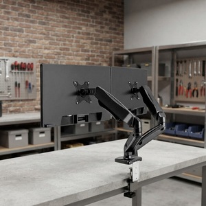 ZENO Monitor Stand <strong>Riser</strong> for 32 Inch <strong>Screen</strong> Height <strong>Adjustable</strong> Desktop <strong>Computer</strong> Shelf Office Worker Health - Product Image 1