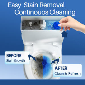 Nettoyant pour cuvette <span class=keywords><strong>de</strong></span> toilettes, tablette <span class=keywords><strong>de</strong></span> nettoyage automatique pour cuvette <span class=keywords><strong>de</strong></span> toilettes, nettoyant automatique pour réservoir <span class=keywords><strong>de</strong></span> toilettes, nettoyants bleus avec javel - Product Image 4