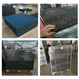 Tappetini in Gomma ad Alta Densità Antiscivolo per Allenamento con Bilanciere e Sollevamento Pesi, Protezione <span class=keywords><strong>Pavimento</strong></span> Palestra - Product Image 6