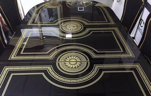 高品质6- 8-10 12座椭圆形实木桌椅现代设计可扩展餐桌 - Product Image 4