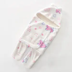 Swaddle Wrap Pasgeboren Essentiële Babydeken Zachte Slaapzak Ideaal Voor Pasgeborenen En Zuigelingen Koraalharten