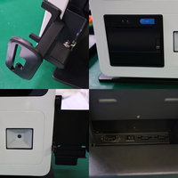 Terminal swalayan 10.1 15.6 21.5 23.8 inci layar sentuh pesanan kios pembayaran desktop kios dengan printer tiket